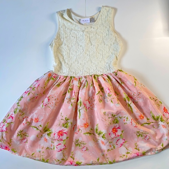 Girls Pink Flowers Dress